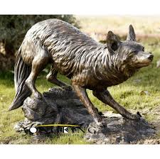 Werewolf Bronze Metal Life Size Wolf