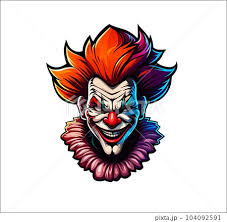 angry circus clown mascot ai generated