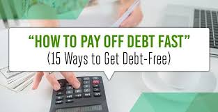 15 Methods How To Pay Off Debt Fast Credit Card College