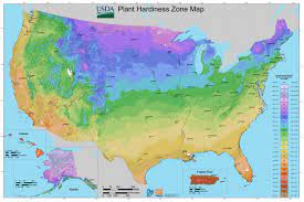 usda plant hardiness zone map united