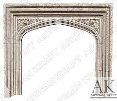 english tudor cast stone fireplace mantel