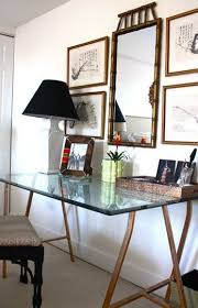 Glass Top Desk Office Furniture Design