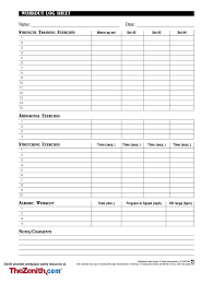 fillable workout template fill