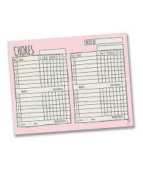 Jennakate Pink Sketch Two Child Chore Chart Zulily