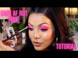 super easy hot pink eyeshadow tutorial