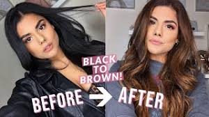 black to brown hair color at home diy