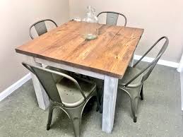 Buy Square Farmhouse Table Rustic Small