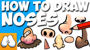 How to draw realistic noses, d. How To Draw A Nose Easy Cartoon Noses Youtube