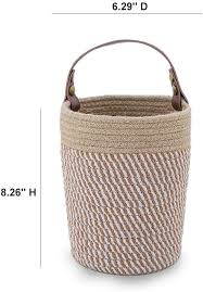wall woven cotton rope storage basket