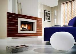 Modern Wood Burning Fireplace Design By
