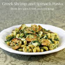 greek shrimp and spinach pasta