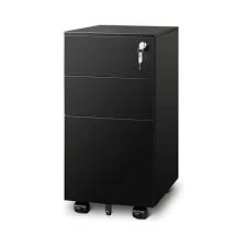 3 drawer vertical file cabinet mobile