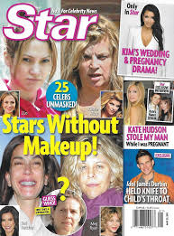 star magazine stars without makeup kim