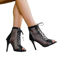 sandals hollow mesh heels women s shoes
