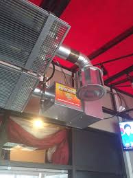 Low Intensity Tube Heaters Overhead