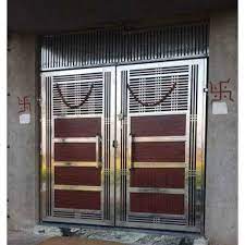 modern double door stainless steel gate