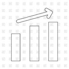 Growth Chart Outline Stock Vector Image