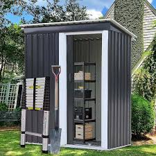 outdoor storage shed 5x3 ft metal