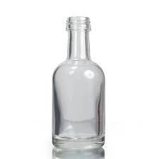 50ml clear glass miniature bottle our