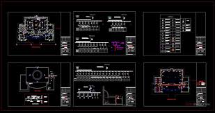 18 mosque electrical lighting plans cad