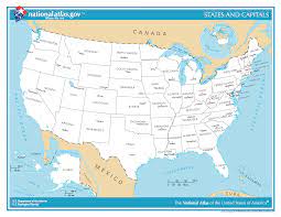 Usa & southeast maps print to 11 x 17. Datei Us Map States And Capitals Png Wikipedia