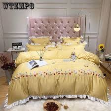 korean pink princess bedding sets