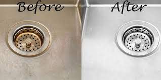 remove rust from stainless steel sink
