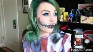 cheshire cat cosplay makeup on make a gif