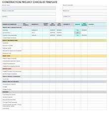 project checklist templates smartsheet