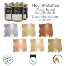 Fleur Metallic Paint Water Based Silver