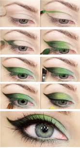 step makeup tutorials for green eyes