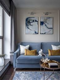 blue sofas to rock in your living room