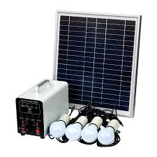 15w Off Grid Solar Lighting System With 4 Led Lights Solar Panel And Battery Ebay