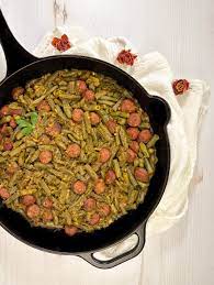 cajun smothered green beans with