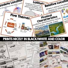 Five Themes Of Geography Anchor Charts World Geography Anchor Charts Posters