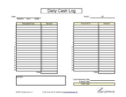 The cashier is a key job in a business of restaurants, stores, retail or any other business which mostly deals in cash. Cash Register Log Sheet Drone Fest