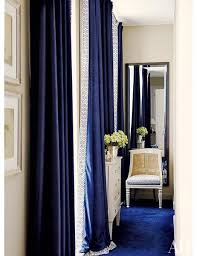 Blue Curtains Living Room