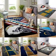 chargers area rug flannel floor mat