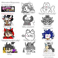 He appears in his own special stage that works like zombie outbreaks , albeit in cats of the cosmos chapter 3. Fan Art Alternative Responses To I Love You Battle Cats Edition Battlecats