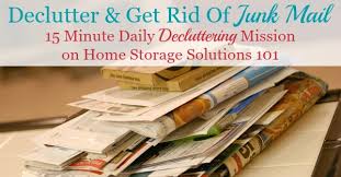 How To Declutter Get Rid Of Junk Mail