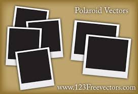 free polaroid frame vector
