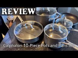 calphalon 10 piece pots and pans set