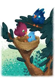 Bird's nest books is an imprint of eyrie press; Blue Bird Children Book Illustration On Behance