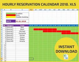 Room reservation form king library home. Appointment Scheduling And Hourly Reservation Booking Calendar 2021 Xls Excel Daily Interactive Visual Schedule Spreadsheet Interactive Language School Schedule