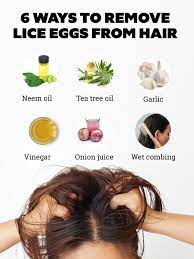 how to remove lice eggs from hair using