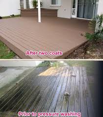 Old Worn Wood Deck Transformed To Like
