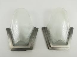 French Art Deco Wall Sconces By