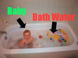Use borax to soften water. File Baby Vs Bathwater Annotated Jpg Wikimedia Commons