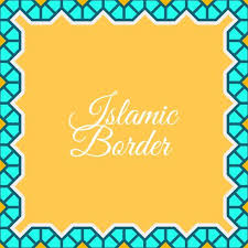 Flat Islamic Border Vector Background Download Free Vector Art