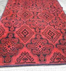 hand made wool carpet with ornaments